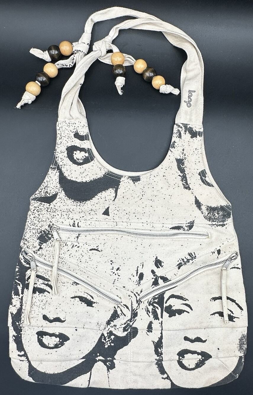 Marilyn Monroe Andy Warhol Loop NYC Canvas Shoulder Bag Purse